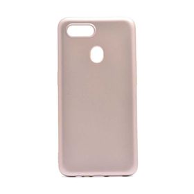 Zore Oppo AX7 Thin Premium Kapak Gold Silikon Kılıf