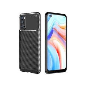 Zore Oppo Reno 4 Karbon Tasarım Negro Silikon Kılıf