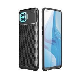 Zore Oppo Reno 4 Lite Karbon Tasarım Negro Silikon Kılıf