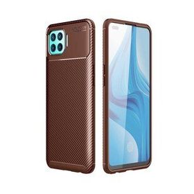 Zore Oppo Reno 4 Lite Karbon Tasarım Negro Silikon Kılıf