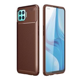 Zore Oppo Reno 4 Lite Karbon Tasarım Negro Silikon Kılıf