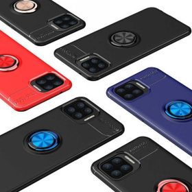 Zore Oppo Reno 4 Lite Manyetik Yüzüklü Ravel Silikon Kılıf