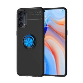 Zore Oppo Reno 4 Manyetik Yüzüklü Ravel Silikon Kılıf