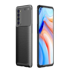 Zore OPPO Reno 4 Pro 4G Karbon Tasarım Negro Silikon Cep Telefonu Kılıfı