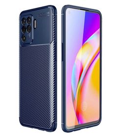 Zore Oppo Reno 5 Lite Karbon Tasarım Negro Silikon Kılıf
