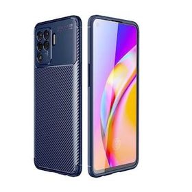 Zore Oppo Reno 5 Lite Karbon Tasarım Negro Silikon Kılıf