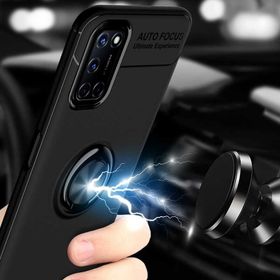 Zore Oppo Reno A52 Manyetik Yüzüklü Ravel Silikon Kılıf