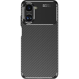 Zore Realme 10 4G Negro Karbon Tasarım Silikon Cep Telefonu Kılıfı