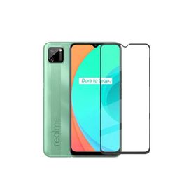 Zore Realme C11 Kenarları Kırılmaya Dayanıklı Cam Ekran Koruyucu