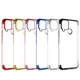Zore Realme C15 Dört Köşeli Lazer Silikon Kılıf