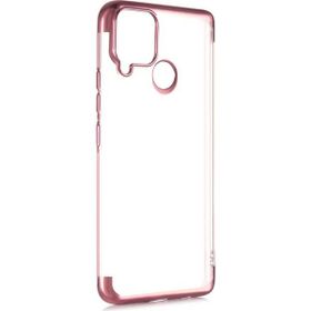 Zore Realme C15 Dört Köşeli Lazer Silikon Kılıf