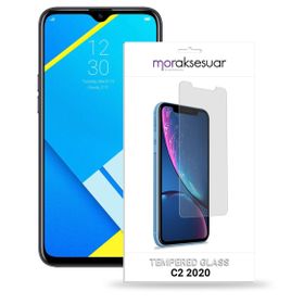 Zore Realme C2 2020 Maxi Glass Temperli Cam Ekran Koruyucu