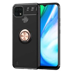 Zore Realme C21 Manyetik Yüzüklü Ravel Silikon Kılıf