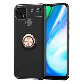 Zore Realme C21 Manyetik Yüzüklü Ravel Silikon Kılıf