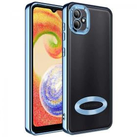 Zore Samsung Galaxy A03 Kamera Korumalı Logo Gösteren Omega Kapak Kılıf