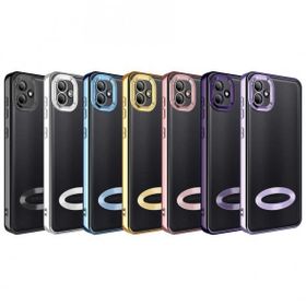 Zore Samsung Galaxy A03 Kamera Korumalı Logo Gösteren Omega Kapak Kılıf