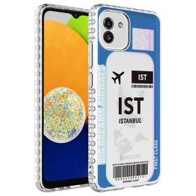 Zore Samsung Galaxy A04 Airbag Kenarlı Renkli Desenli Silikon Elegans Kapak Kılıf