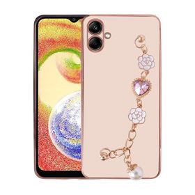 Zore Samsung Galaxy A04 El Tutamaçlı Kamera Korumalı Taka Silikon Kapak Cep Telefonu Kılıfı