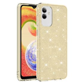 Zore Samsung Galaxy A04 Shining Silikon-Gold Gold Cep Telefonu Kılıfı