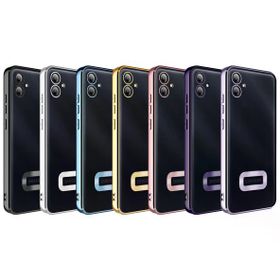 Zore Samsung Galaxy A04E Kamera Korumalı Logo Gösteren Omega Kapak Cep Telefonu Kılıfı