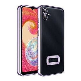 Zore Samsung Galaxy A04E Kamera Korumalı Logo Gösteren Omega Kapak Cep Telefonu Kılıfı