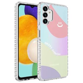 Zore Samsung Galaxy A04s Airbag Kenarlı Renkli Desenli Silikon Elegans Kapak Kılıf