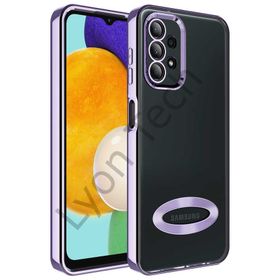 Zore Samsung Galaxy A13 4G Kamera Korumalı Logo Gösteren Omega Kapak Kılıf