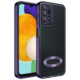 Zore Samsung Galaxy A13 4G Kamera Korumalı Logo Gösteren Omega Kapak Kılıf