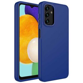Zore Samsung Galaxy A13 4G Metal Çerçeve ve Buton Tasarımlı Silikon Luna Kapak Kılıf