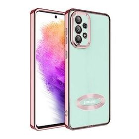 Zore Samsung Galaxy A32 4G Kamera Korumalı Logo Gösteren Omega Kapak Kılıf