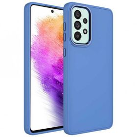 Zore Samsung Galaxy A33 5G Metal Çerçeve ve Buton Tasarımlı Silikon Luna Kapak Kılıf