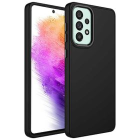Zore Samsung Galaxy A33 5G Metal Çerçeve ve Buton Tasarımlı Silikon Luna Kapak Kılıf