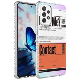 Zore Samsung Galaxy A52 Airbag Kenarlı Renkli Desenli Silikon Elegans Kapak Kılıf