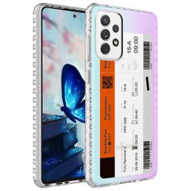 Zore Samsung Galaxy A52 Airbag Kenarlı Renkli Desenli Silikon Elegans Kapak Kılıf