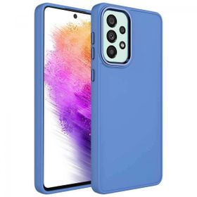 Zore Samsung Galaxy A52 Metal Çerçeve ve Buton Tasarımlı Silikon Luna Kapak Kılıf