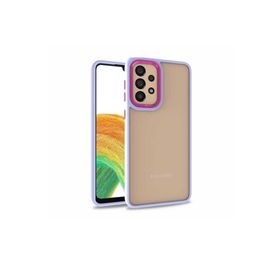 Zore Samsung Galaxy A52 Uyumlu Flora Kapak Lila Cep Telefonu Kılıfı