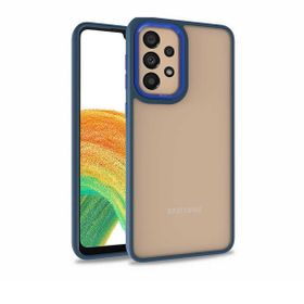 Zore Samsung Galaxy A52 Uyumlu Flora Kapak Mavi Cep Telefonu Kılıfı