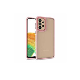 Zore Samsung Galaxy A52 Uyumlu Flora Kapak Rose Gold Cep Telefonu Kılıfı