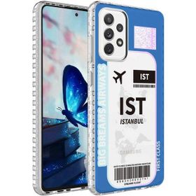 Zore Samsung Galaxy A73 Airbag Kenarlı Renkli Desenli Silikon Elegans Kapak Kılıf