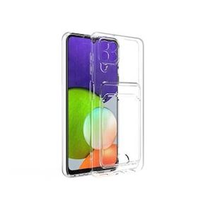 Zore Samsung Galaxy M12 Kartlıklı Şeffaf Setra Clear Silikon Kapak Kılıf