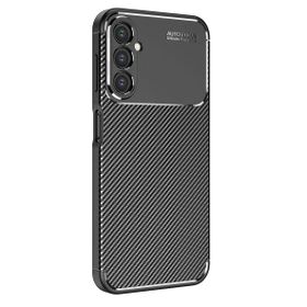 Zore Samsung Galaxy M34 5G Karbon Görünümlü Negro Silikon Kapak Cep Telefonu Kılıfı