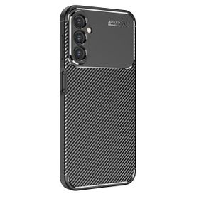 Zore Samsung Galaxy M34 5G Karbon Görünümlü Negro Silikon Kapak Cep Telefonu Kılıfı