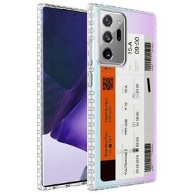 Zore Samsung Galaxy Note 20 Ultra Airbag Kenarlı Renkli Desenli Silikon Elegans Kapak Kılıf