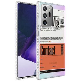 Zore Samsung Galaxy Note 20 Ultra Airbag Kenarlı Renkli Desenli Silikon Elegans Kapak Kılıf