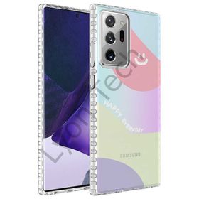 Zore Samsung Galaxy Note 20 Ultra Airbag Kenarlı Renkli Desenli Silikon Elegans Kapak Kılıf