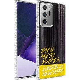 Zore Samsung Galaxy Note 20 Ultra Airbag Kenarlı Renkli Desenli Silikon Elegans Kapak Kılıf