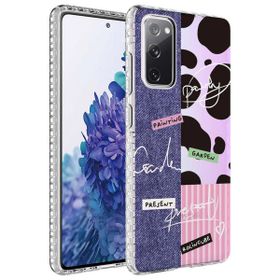 Zore Samsung Galaxy S20 FE Airbag Kenarlı Renkli Desenli Silikon Elegans Kapak Kılıf