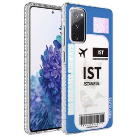 Zore Samsung Galaxy S20 FE Airbag Kenarlı Renkli Desenli Silikon Elegans Kapak Kılıf