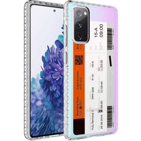 Zore Samsung Galaxy S20 FE Airbag Kenarlı Renkli Desenli Silikon Elegans Kapak Kılıf