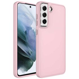 Zore Samsung Galaxy S21 Fe Metal Çerçeve Buton Tasarımlı Silikon Luna Kapak Kılıf